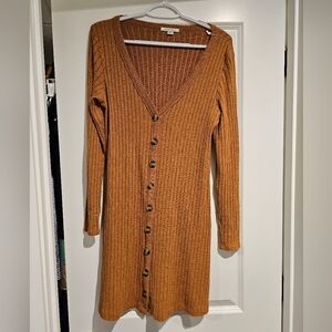 American Eagle Waffle Knit Sweater Dress